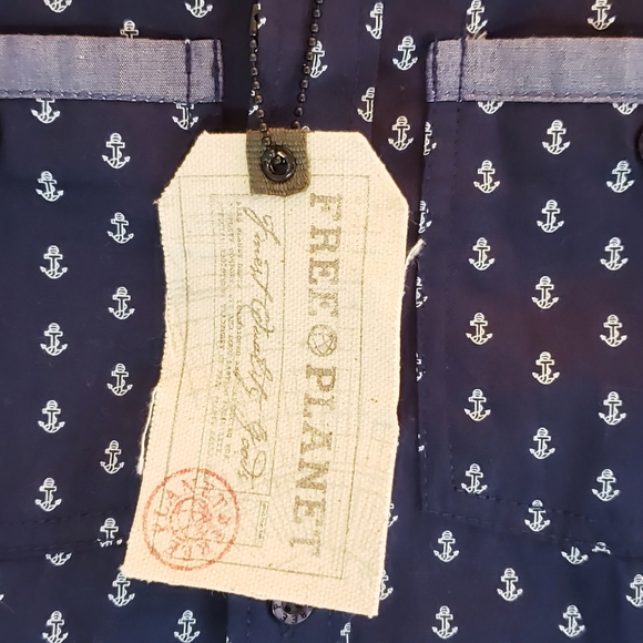 Free Planet Boy's Button Down Shirt - Picture 6 of 9